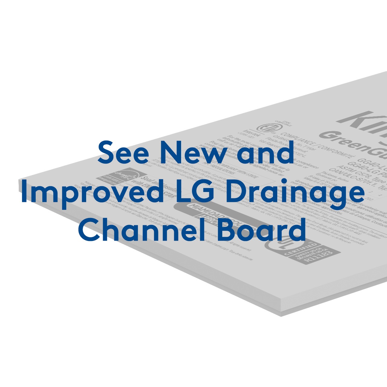 GreenGuard Drainage Channel Insulation Board Kingspan US