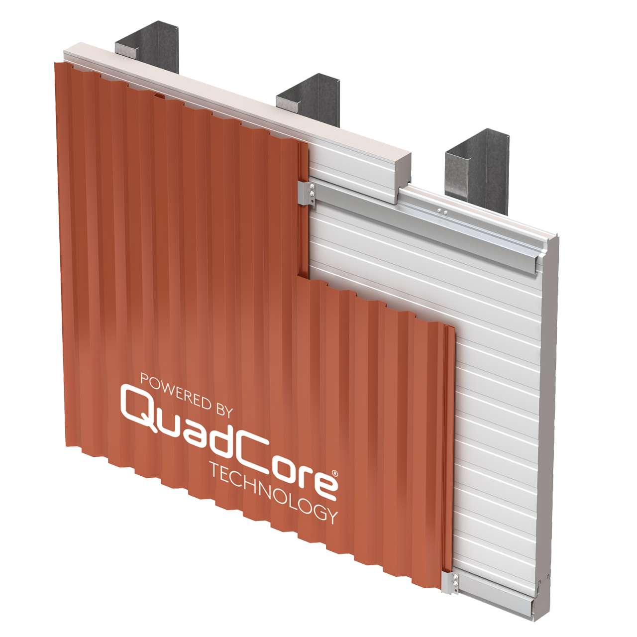 QuadCore KS1000MR Micro Rib Wall Panel - GColor Goosewing Grey